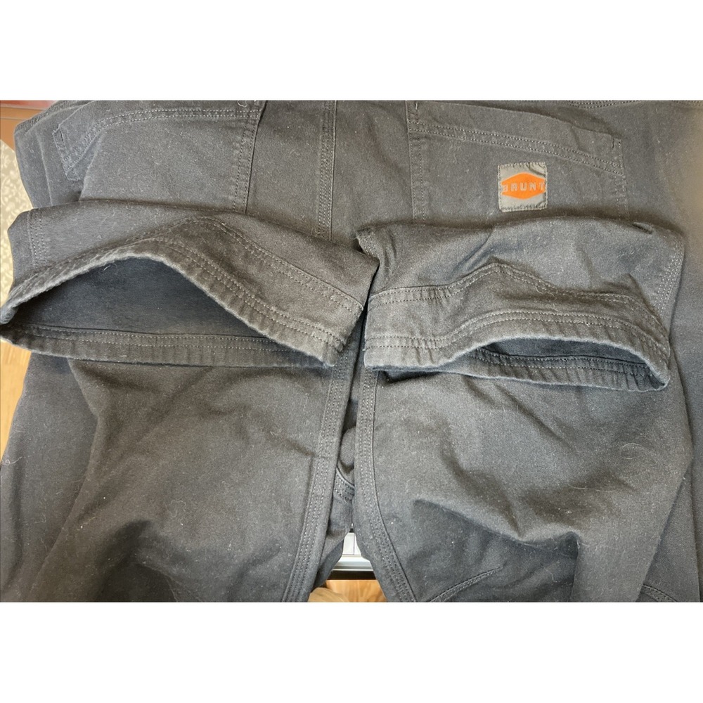 BRUNT Martin Work Pant 44x30 Black Stretch DWR Durable Workwear Reinforced Cuff - Picture 10 of 16
